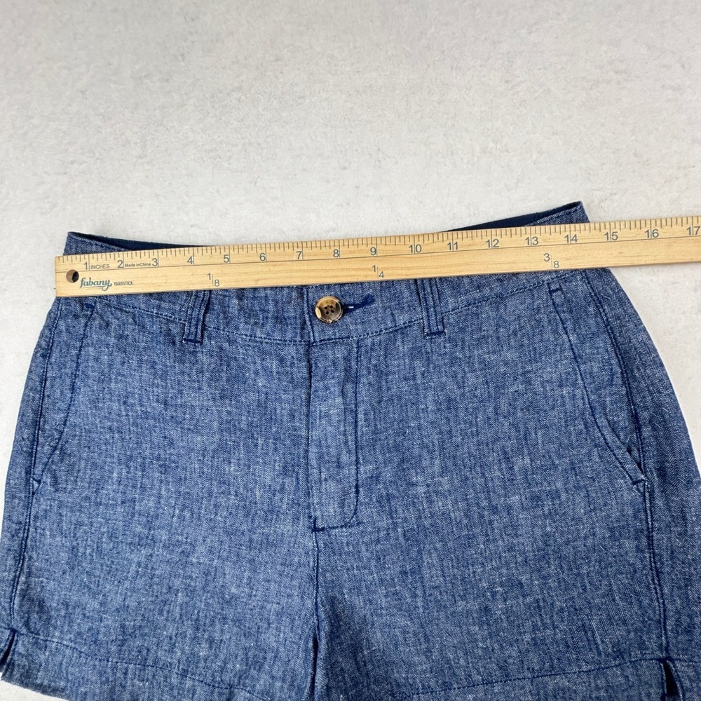 Old Navy Shorts Womens 2 Linen Blend High Rise Coastal Casual - Picture 5 of 8